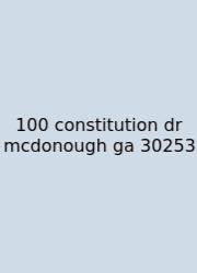 100 Constitution Dr Mcdonough Ga 30253