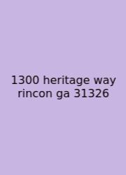 1300 Heritage Way Rincon Ga 31326