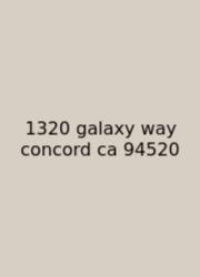 1320 Galaxy Way Concord Ca 94520