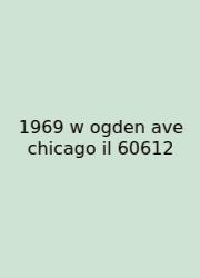 1969 W Ogden Ave Chicago Il 60612