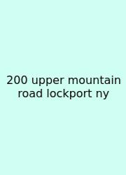 200 Upper Mountain Road Lockport Ny