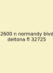 2600 N Normandy Blvd Deltona Fl 32725
