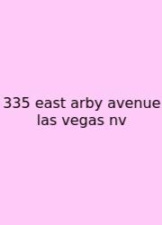 335 East Arby Avenue Las Vegas Nv