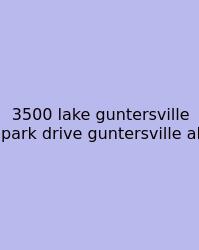 3500 Lake Guntersville Park Drive Guntersville Al