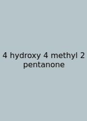 4 Hydroxy 4 Methyl 2 Pentanone