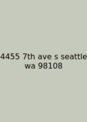 4455 7th Ave S Seattle Wa 98108