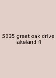 5035 Great Oak Drive Lakeland Fl