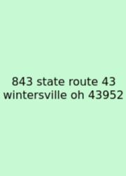 843 State Route 43 Wintersville Oh 43952