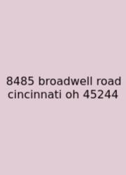8485 Broadwell Road Cincinnati Oh 45244