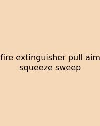Fire Extinguisher Pull Aim Squeeze Sweep