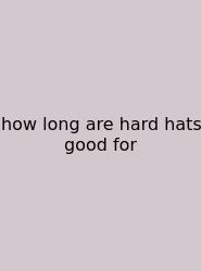 How Long Are Hard Hats Good For