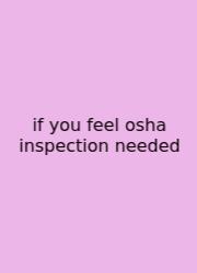 If You Feel Osha Inspection Needed