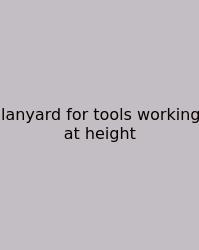 Lanyard For Tools Working At Height