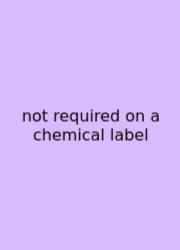 Not Required On A Chemical Label