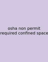 Osha Non Permit Required Confined Space