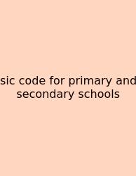 Sic Code For Primary And Secondary Schools
