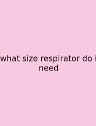 What Size Respirator Do I Need