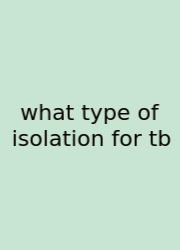 What Type Of Isolation For Tb